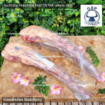 Beef OXTAIL Australia GBP frozen whole cut +/- 2kg length 20" 50cm (price/kg)